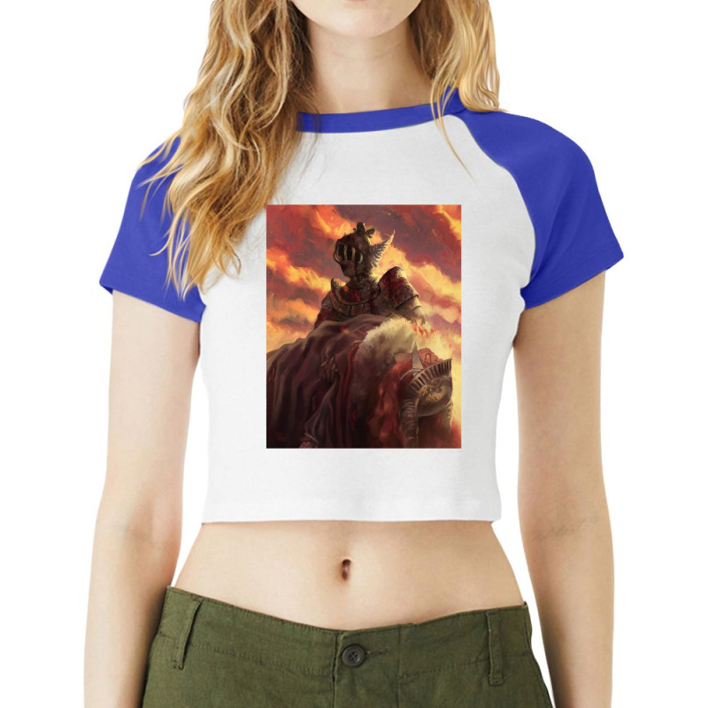 Music Vintage Retro Knight Finlay And Malenia Funny Graphic Gift Raglan Crop Top by cm-arts | Artistshot