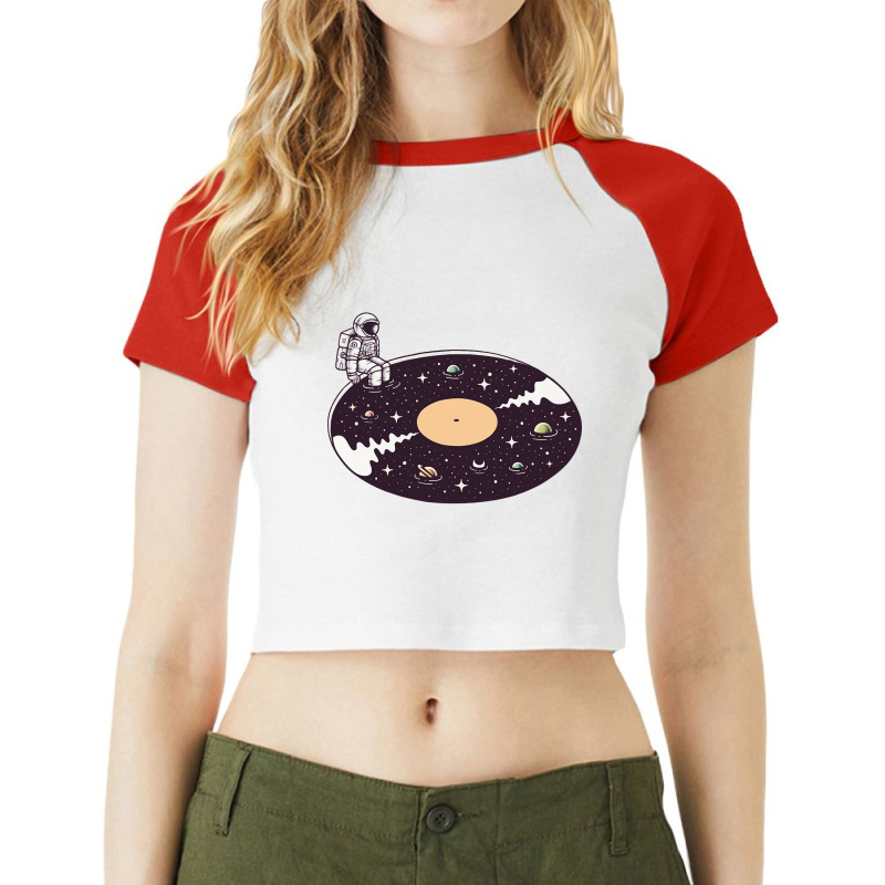 Cosmic Sound Raglan Crop Top by Kosdapen517 | Artistshot