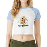 Scattered Raglan Crop Top | Artistshot