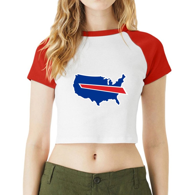 Buffalo America's Team Raglan Crop Top by Coble Spellman | Artistshot