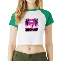 Perturbator (distressed) Raglan Crop Top | Artistshot