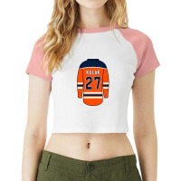 Brett Kulak Jersey Raglan Crop Top | Artistshot