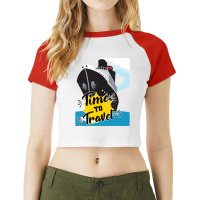 Time To Travel Cruise Ship  Cruise Ship Quotes Raglan Crop Top | Artistshot