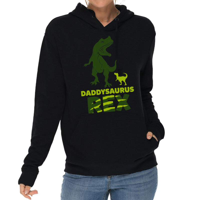 Daddysaurus Rex Dinosaur Daddy Trex Dad Lightweight Hoodie | Artistshot