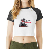 Metal Gear Solid Warrior Raglan Crop Top | Artistshot