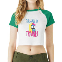 Classically Trained Arcade Game Video Game Gifts Raglan Crop Top | Artistshot