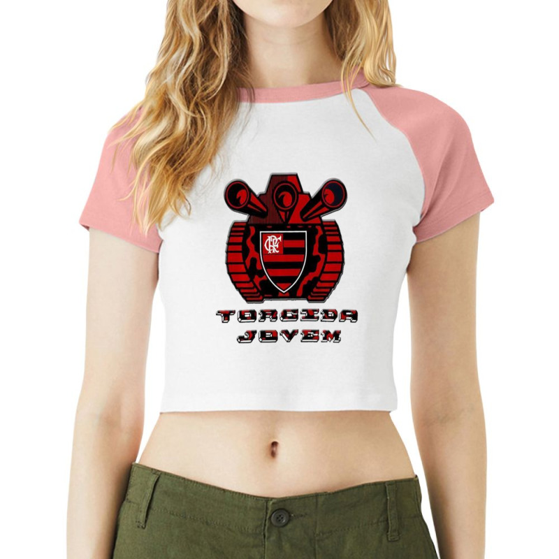 Camisa Do Flamengo Camisa De Torcida Mengo Blusa Flamengo Raglan Crop Top by behindcedar22 | Artistshot