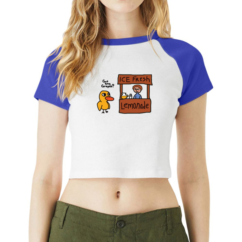 Lemonade Stand Got Any Grapes Raglan Crop Top by JenniferAllen | Artistshot