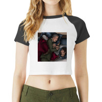 Caphrey Spooning Acrylic Block Raglan Crop Top | Artistshot