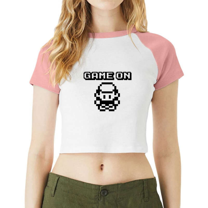 Game On (light) Raglan Crop Top by DebbieElliott | Artistshot