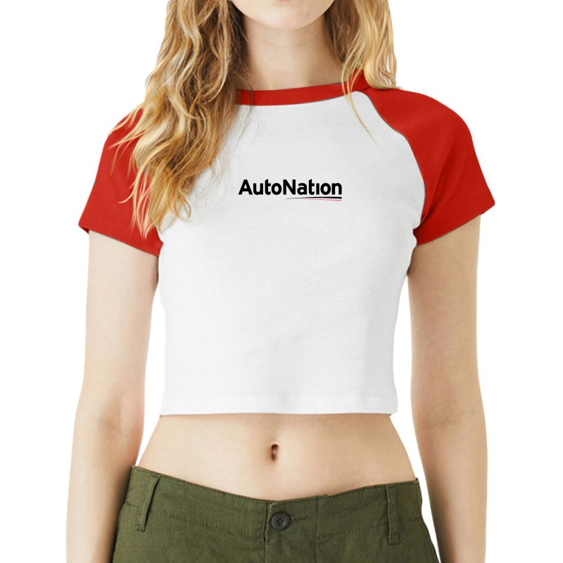 Simple Autonation Design Raglan Crop Top by JamesTrichell | Artistshot