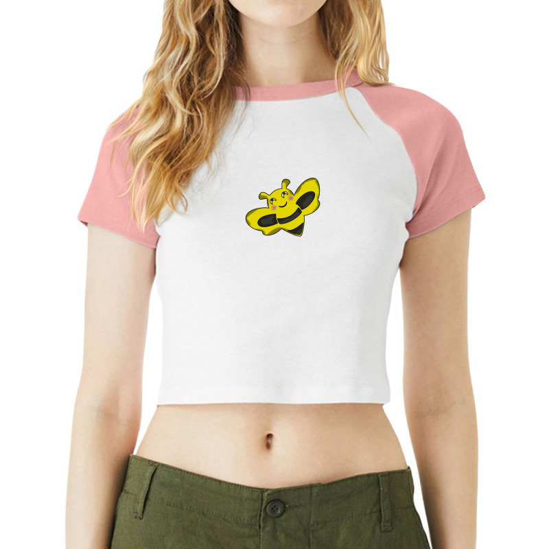 Eating Bee Cartoon Animals Causes Pandemics T-shirts Collection With C Raglan Crop Top | Artistshot