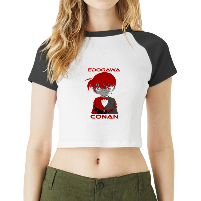 Detective Conan Raglan Crop Top by cm-arts | Artistshot