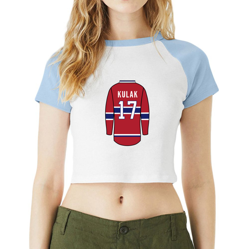 Brett Kulak Jersey 1 Raglan Crop Top by JennaEdwards | Artistshot