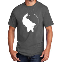 Yin Yang Corgi Funny Basic T-shirt | Artistshot