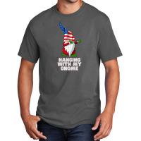 Hanging With My Gnome Garden Dabbing Gnome American Usa Flag Premium T Basic T-shirt | Artistshot