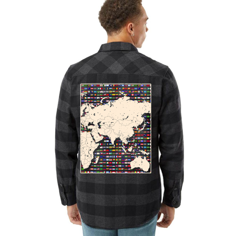 Country Flag Travelling World Map World Flags Flannel Shirt | Artistshot