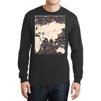 Country Flag Travelling World Map World Flags Long Sleeve Shirts | Artistshot