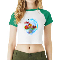 Tenerife Canary Island Raglan Crop Top | Artistshot