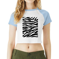 Vertical Black And White Striped Raglan Crop Top | Artistshot