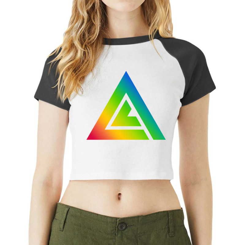 Amd Avid Audiovisual Identity Database Raglan Crop Top by cm-arts | Artistshot