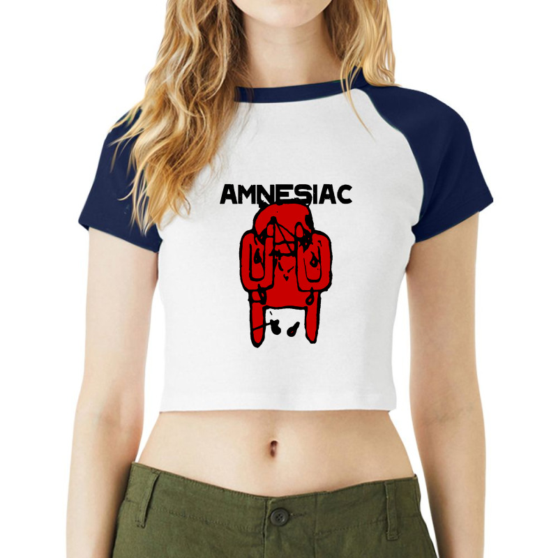 Amnesiac Best Album Raglan Crop Top by xixi samuello | Artistshot