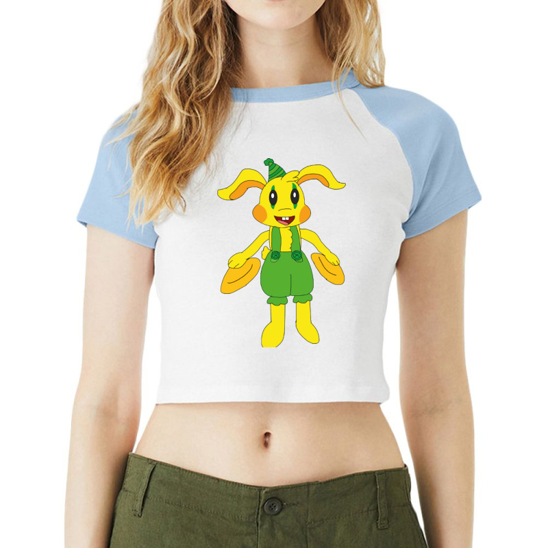 Poppy Playtime Chapter 2 Bunzo The Bunny Raglan Crop Top by MOSESWOODS | Artistshot