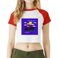 Smiling Balloon Raglan Crop Top | Artistshot