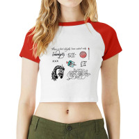 Halsey Tattoos Raglan Crop Top | Artistshot