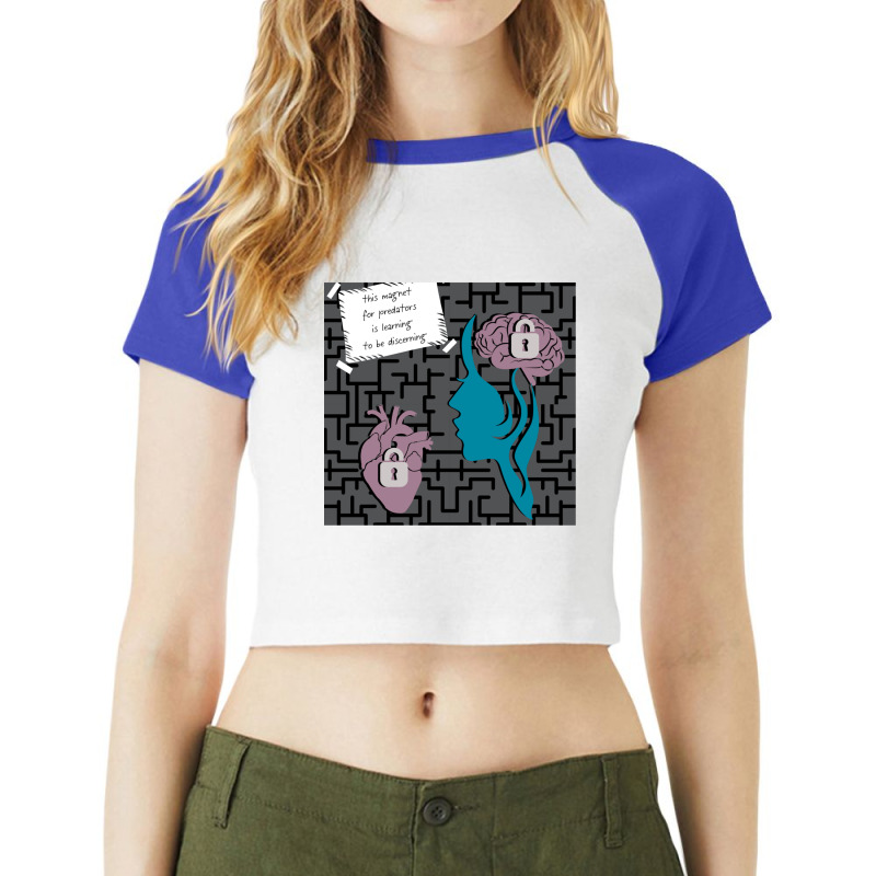 Discerning Raglan Crop Top by cm-arts | Artistshot