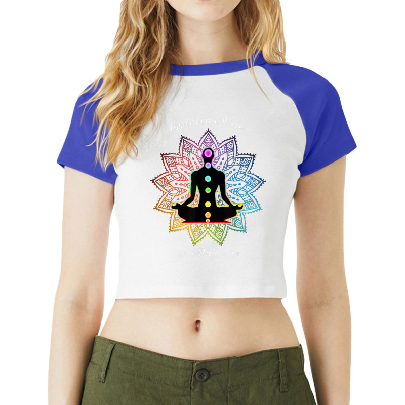 Spiritual Meditation Raglan Crop Top by RomanMikolyants | Artistshot