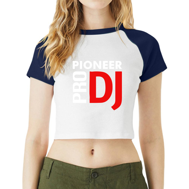 Pioneer Dj Pro Raglan Crop Top by cm-arts | Artistshot