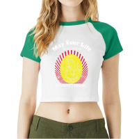 May Your Life Be As Long As Ganeshs Trunk  Hindu Blessing Raglan Crop Top | Artistshot