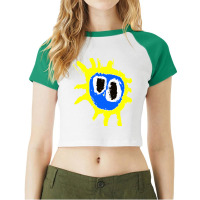 Primal Scream Raglan Crop Top | Artistshot