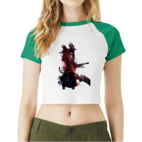 Bloodborne Hunter Print Raglan Crop Top | Artistshot