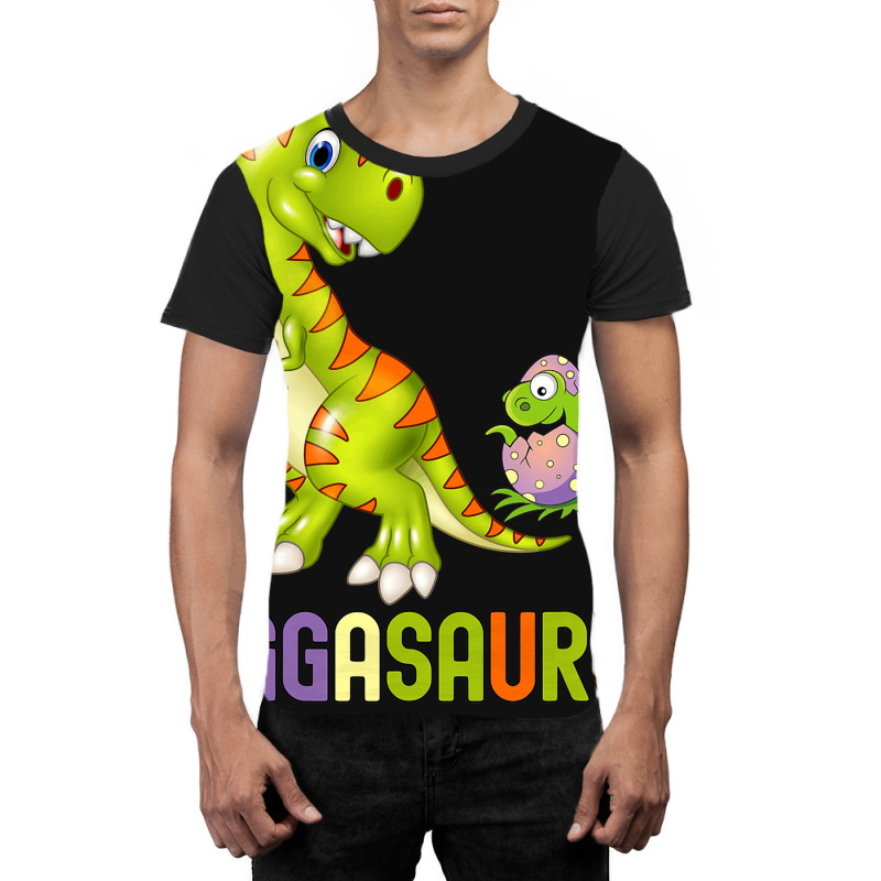 Cute Eggasaurus Stegosaurus Egg Dinosaur Happy Eas Graphic T-shirt | Artistshot