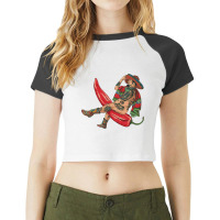 Amor Picante Raglan Crop Top | Artistshot