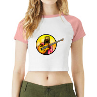 Thundercat Circle Raglan Crop Top | Artistshot