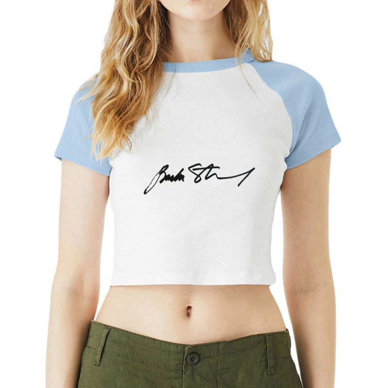 Barbra Streisand Verified Autograph © 2010, Michael Roman Raglan Crop Top by TERESACHAPMAN | Artistshot