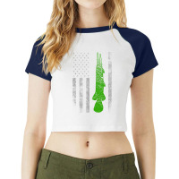 Alligator Gar Flag Alligator Gar Fishing Raglan Crop Top | Artistshot