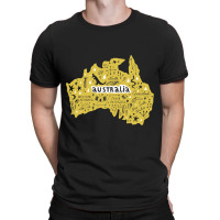 Australia Wales South West Country Map Kangaroo Is T-shirt | Artistshot