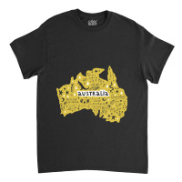 Australia Wales South West Country Map Kangaroo Is Classic T-shirt | Artistshot