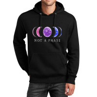 Bi Pride Not A Phase Bisexual Pride Moon 1 Unisex Hoodie | Artistshot