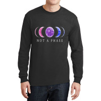 Bi Pride Not A Phase Bisexual Pride Moon 1 Long Sleeve Shirts | Artistshot