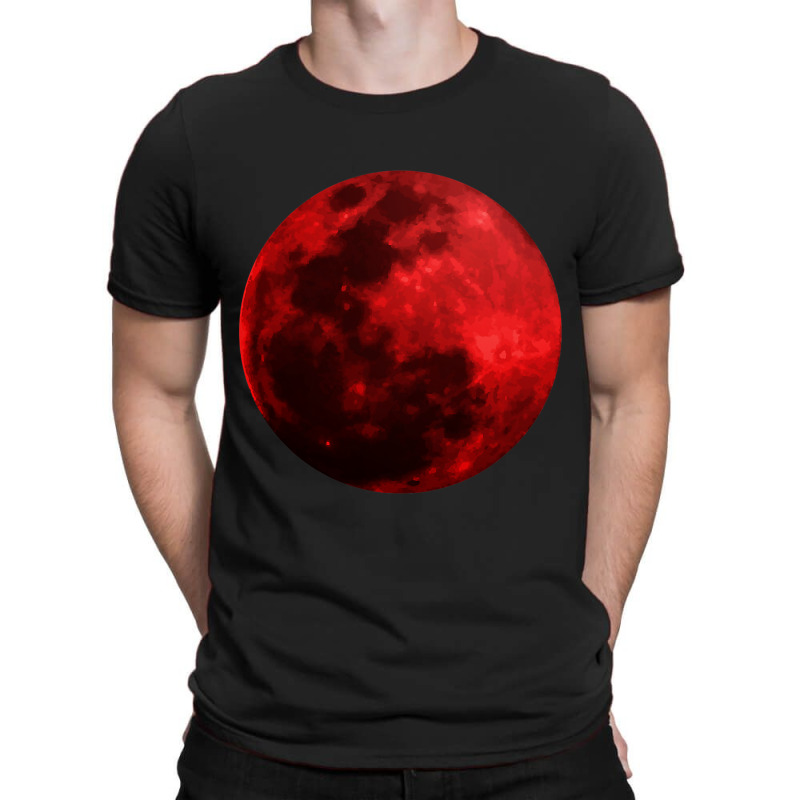 Blood Moon Shirt Realistic Red Bloody Luna Outer S T-shirt | Artistshot