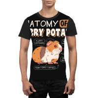 Anatomy Of A Furry Potato Guinea Pig Cavy Pet Anim Graphic T-shirt | Artistshot