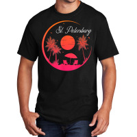 St. Petersburg City Fl Beach Sunset Summer Family Vacation T Shirt Basic T-shirt | Artistshot