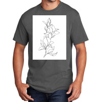 Flower Market Botanical Floral  Magnolia   Thecolourstudy Basic T-shirt | Artistshot