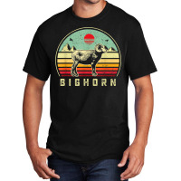 Hunting Bighorn Sheep  Dad Retro Sunset Aesthtic Hunter T Shirt Basic T-shirt | Artistshot