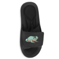 Australian Green Tree Frog Realistic Green Tree Fr Slide Sandal | Artistshot